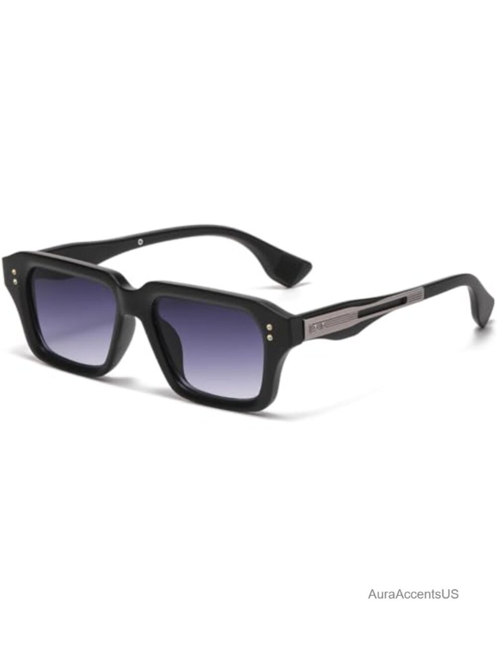 Rectangle Sunglasses UV400 Protection Retro Square Frame Unisex Full Frame